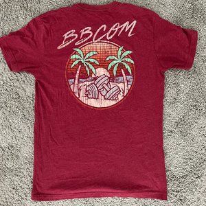 Red Bodybuilding Workout Shirt Medium Used